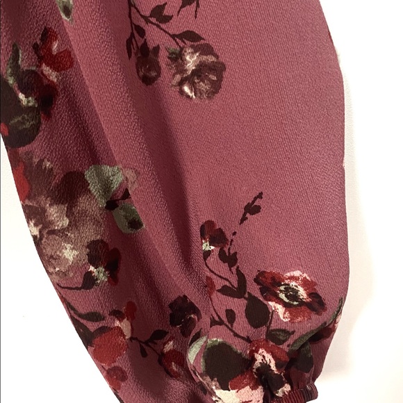 NWT Jun & Ivy Rose Floral Blouse LS Sz S - Picture 4 of 9